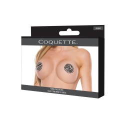 Darque Round Spiked Reusable Pasties - Black O/S