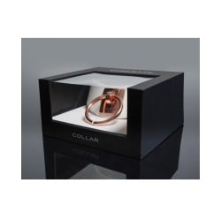 Pleasure Collection Adjustable Collar - White/Rose Gold