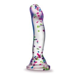 Blush Neo Elite Hanky Panky 7" Confetti Dildo - Glow in the Dark