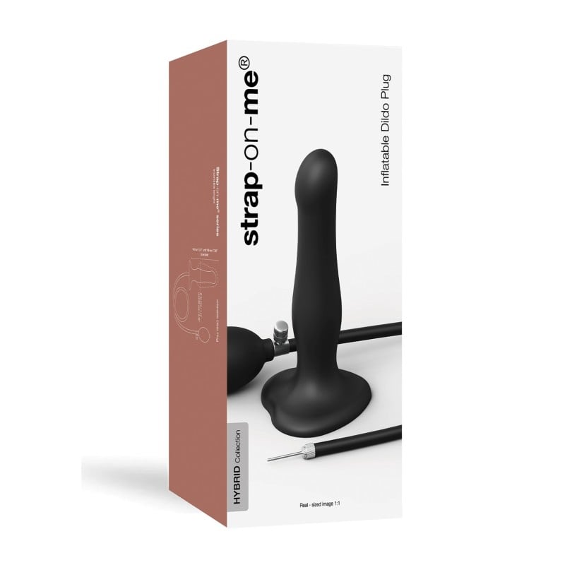 Strap on Me Inflatable Dildo Plug - Black Strap on Me Inflatable Dildo Plug - Black