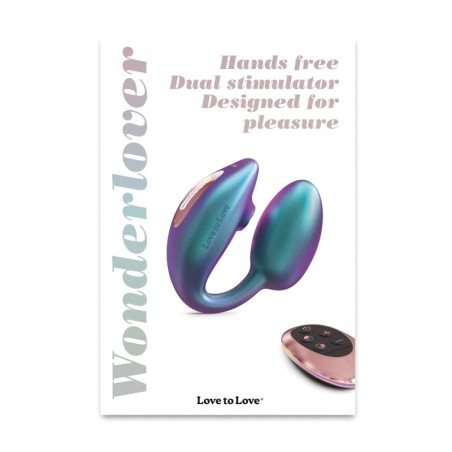 Love to Love Wonderlover Dual Stimulator - Iridescent Turquoise