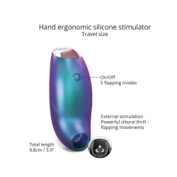 Love to Love Believer Mini Tongue Flicker - Iridescent Turquoise