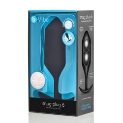 b-Vibe Weighted Snug Plug 7 - 600 g Black