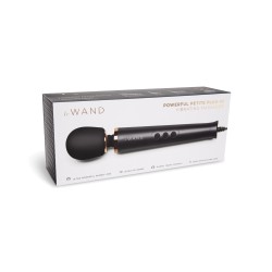 Le Wand Powerful Petite Plug-In Vibrating Massager - Black