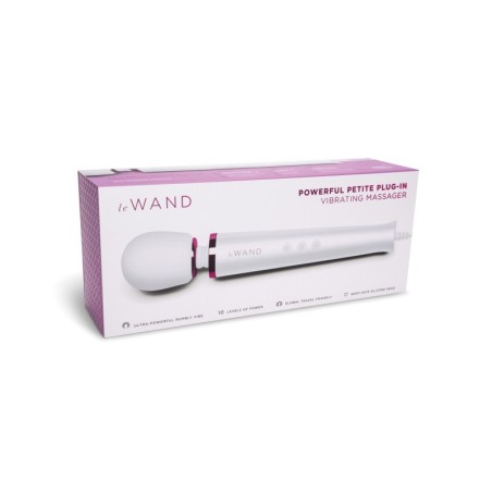 Le Wand Powerful Petite Plug-In Vibrating Massager - White