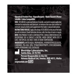 Sex Grease Water Based - 8.5 oz Bottle