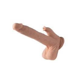 Colter App Controlled Realistic 8.5" Thrusting Dildo Vibrator w/Clit Licker - Ivory