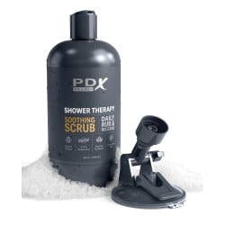 PDX Plus Shower Therapy Soothing Scrub - Brown