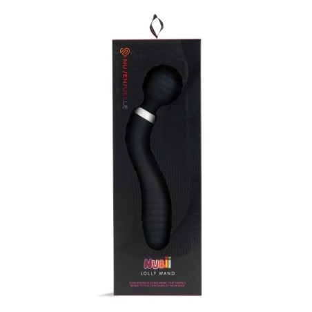 Nu Sensuelle Lolly Double-Ended Flexible Nubii Wand - Black