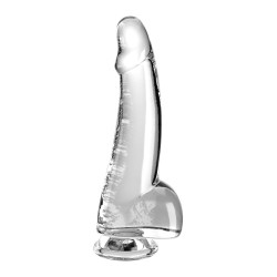 King Cock Clear 7.5" Cock w/Balls - Clear