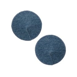 Ride 'Em Premium Denim Collection Round Pasties - O/S