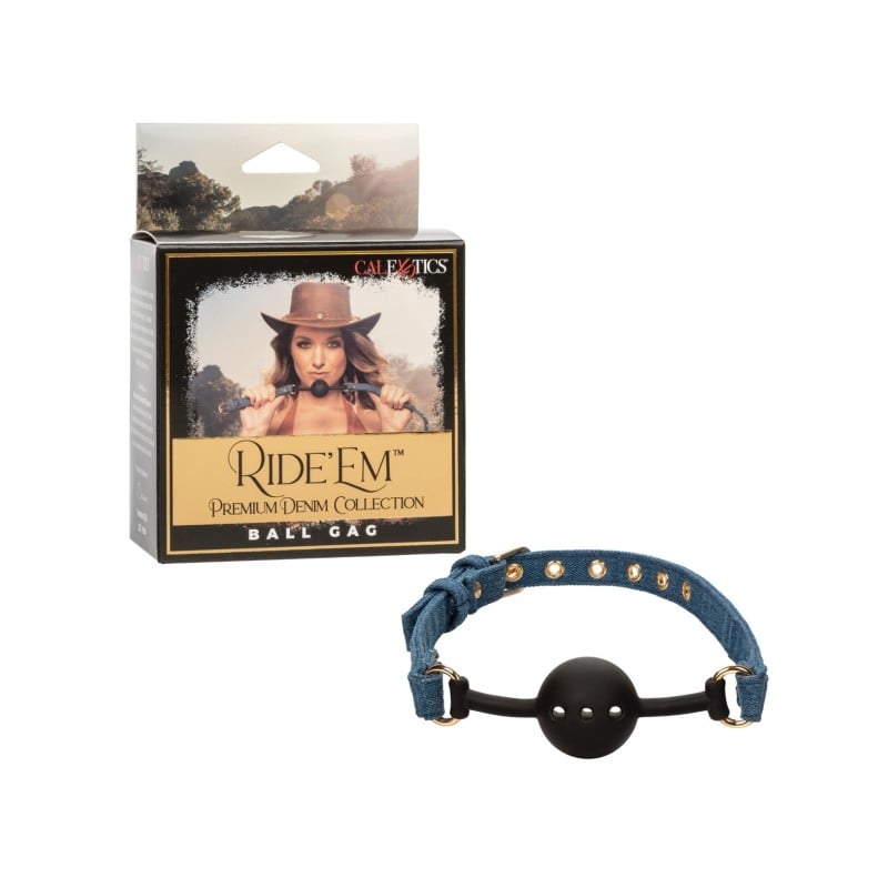 Ride 'Em Premium Denim Collection Ball Gag Ride 'Em Premium Denim Collection Ball Gag