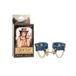 Ride 'Em Premium Denim Collection Wrist Cuffs
