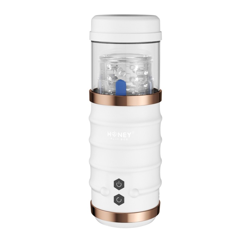 Warrior Auto Thrusting Male Masturbator - White Warrior Auto Thrusting Male Masturbator - White