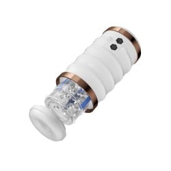 Warrior Auto Thrusting Male Masturbator - White