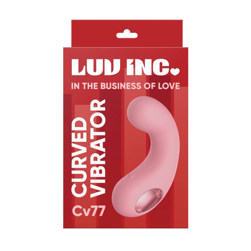 Luv Inc. Curved Vibrator - Light Pink Luv Inc. Curved Vibrator - Light Pink