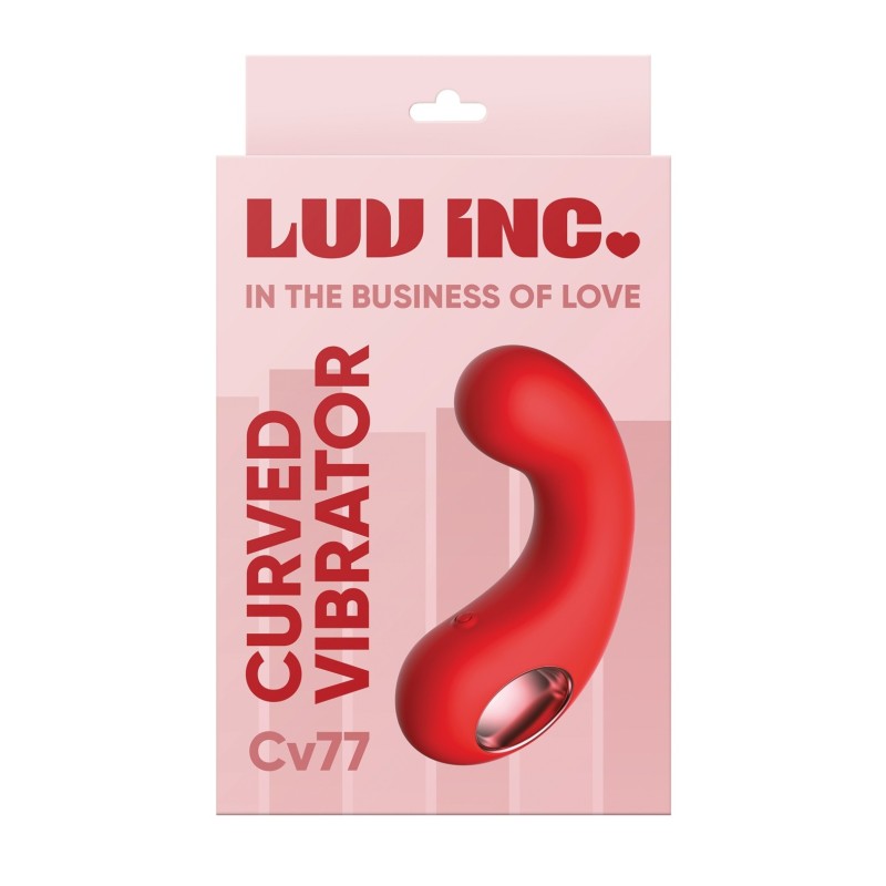 Luv Inc. Curved Vibrator - Red Luv Inc. Curved Vibrator - Red