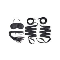 Lux Fetish 4 pc Bondage Strap & Flogger Kit