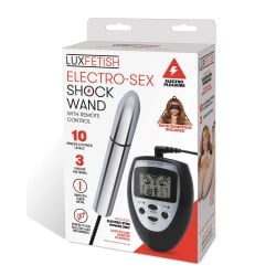Lux Fetish Electro Sex Shock Wand w/Remote