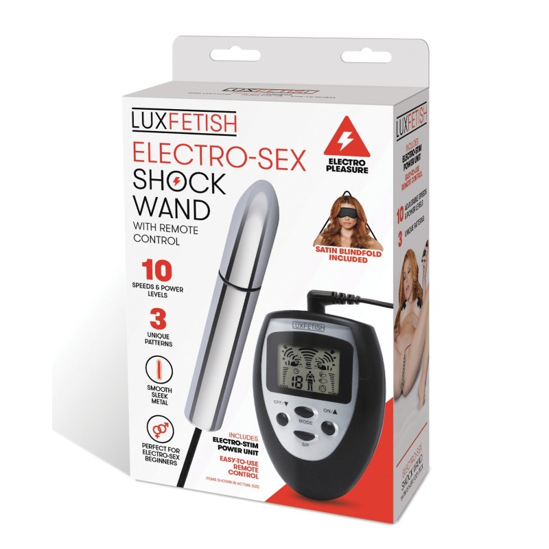 Lux Fetish Electro Sex Shock Wand w/Remote Lux Fetish Electro Sex Shock Wand w/Remote