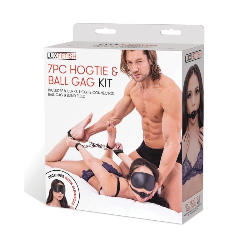 Lux Fetish 7 pc Hogtie & Ball Gag Kit Lux Fetish 7 pc Hogtie & Ball Gag Kit