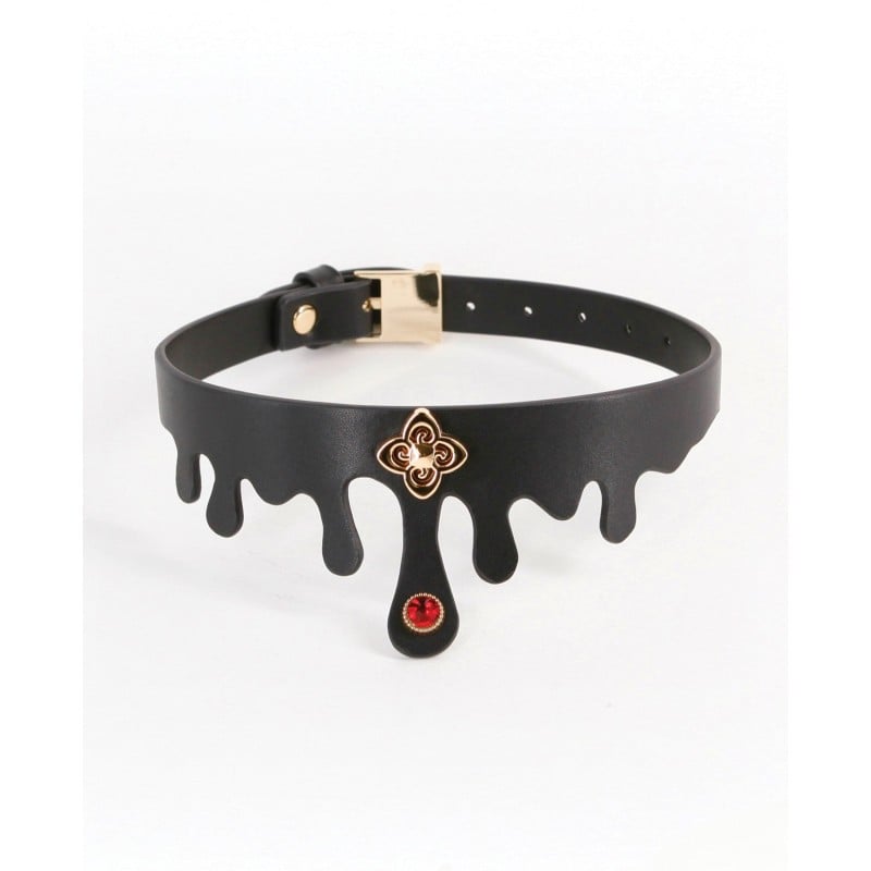 Fetish & Fashion Elvira Collar - Black Fetish & Fashion Elvira Collar - Black