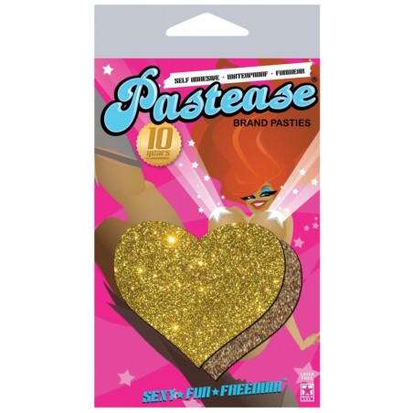 Pastease Gold Glitter Heart O/S