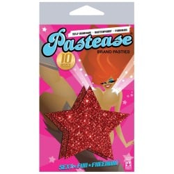 Pastease Red Glitter Star O/S