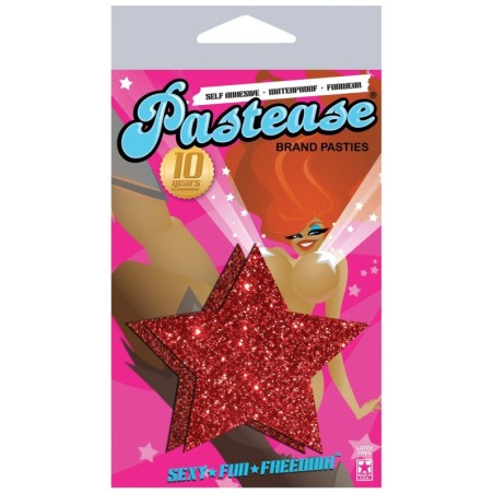 Pastease Red Glitter Star O/S