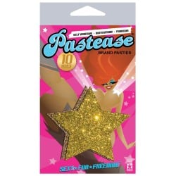 Pastease Gold Glitter Star O/S