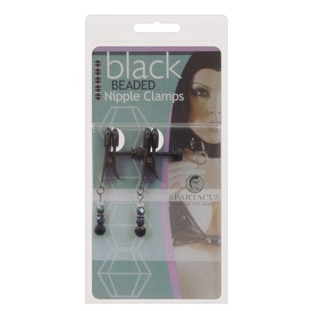 Black Beaded Nipple Clamps