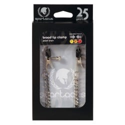 Adjustable Broad Tip Clamps - Jewel Chain