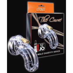 CB-6000 3 3/4" Curved Cock Cage and Lock Set  - Clear