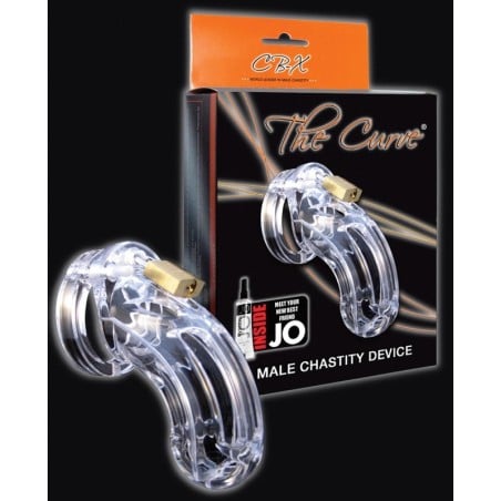CB-6000 3 3/4" Curved Cock Cage and Lock Set  - Clear