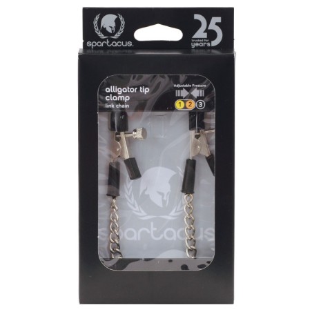 Adjustable Alligator Nipple Clamps w/Link Chain