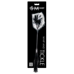 Sex & Mischief Whip & Tickle - Black/White