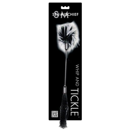 Sex & Mischief Whip & Tickle - Black/White