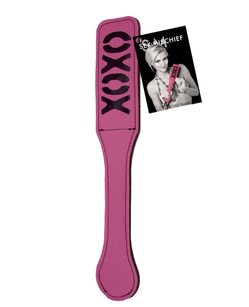 Sex & Mischief Feather XOXO Paddle - Pink
