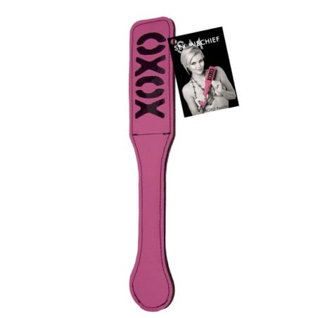 Sex & Mischief Feather XOXO Paddle - Pink