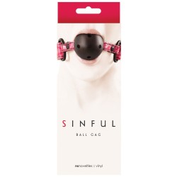 NS Novelties Sinful Ball Gag - Pink
