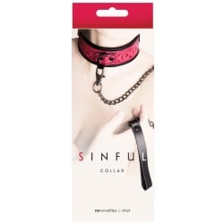 NS Novelties Sinful Collar - Pink