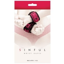 NS Novelties Sinful Wrist Cuffs - Pink