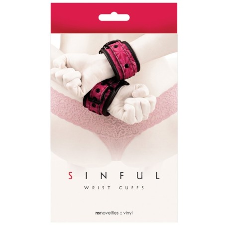 NS Novelties Sinful Wrist Cuffs - Pink
