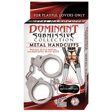 Dominant Submissive Metal Handcuffs - Metal