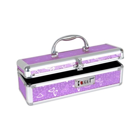 Lockable Vibrator Case - Purple