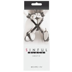 NS Novelties Sinful Hogtie - Black
