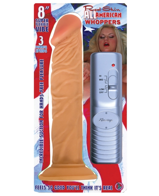 Real Skin All American Whoppers 8" Vibrating