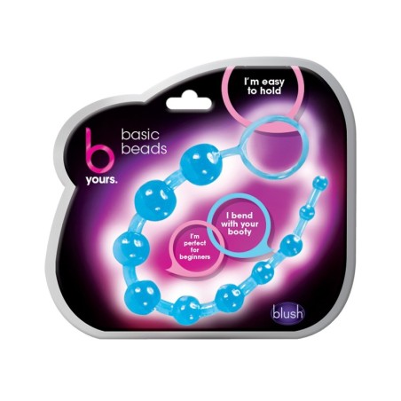 Blush Basic Anal Beads - Blue