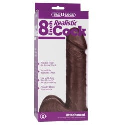 Vac-U-Lock 8" Realistic - Black
