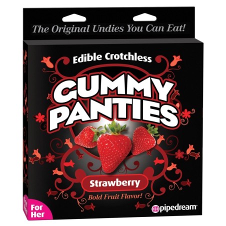 Edible Crotchless Gummy Panty - Strawberry